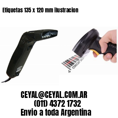 Etiquetas 135 x 120 mm ilustracion