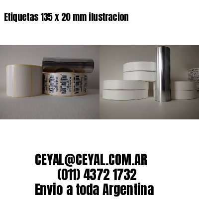 Etiquetas 135 x 20 mm ilustracion