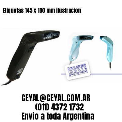 Etiquetas 145 x 100 mm ilustracion