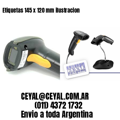 Etiquetas 145 x 120 mm ilustracion