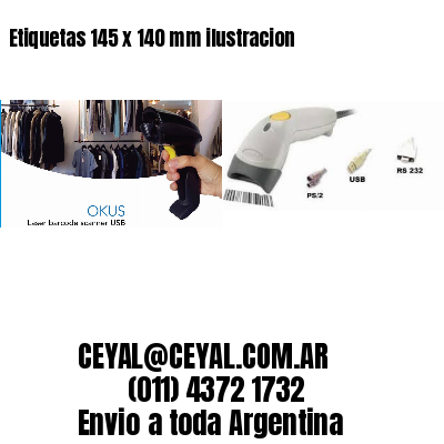 Etiquetas 145 x 140 mm ilustracion