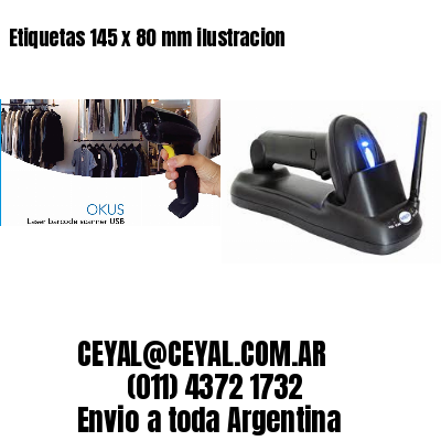 Etiquetas 145 x 80 mm ilustracion
