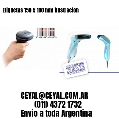 Etiquetas 150 x 100 mm ilustracion