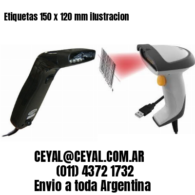 Etiquetas 150 x 120 mm ilustracion