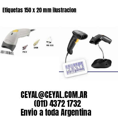 Etiquetas 150 x 20 mm ilustracion