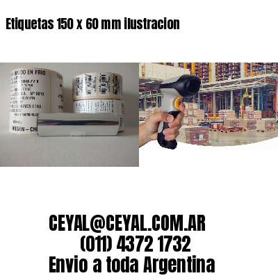 Etiquetas 150 x 60 mm ilustracion