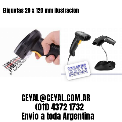 Etiquetas 20 x 120 mm ilustracion