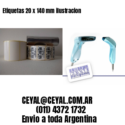 Etiquetas 20 x 140 mm ilustracion