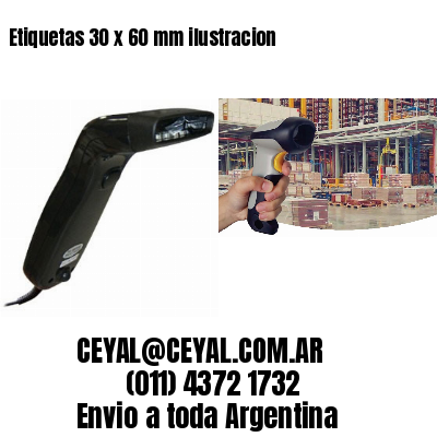 Etiquetas 30 x 60 mm ilustracion