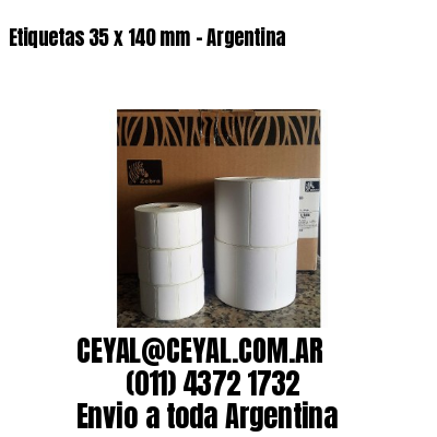 Etiquetas 35 x 140 mm – Argentina