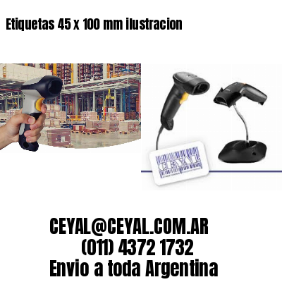 Etiquetas 45 x 100 mm ilustracion