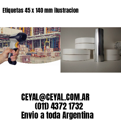 Etiquetas 45 x 140 mm ilustracion