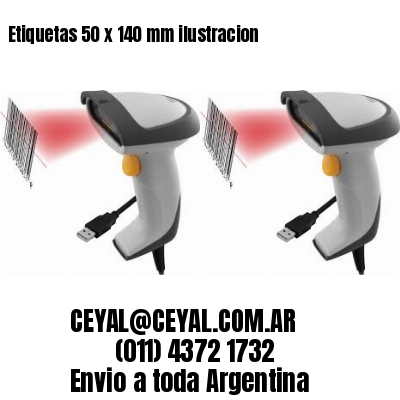 Etiquetas 50 x 140 mm ilustracion