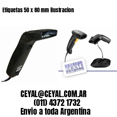 Etiquetas 50 x 80 mm ilustracion