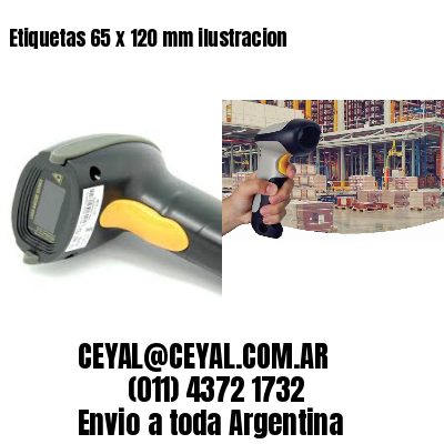 Etiquetas 65 x 120 mm ilustracion