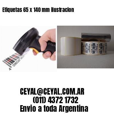 Etiquetas 65 x 140 mm ilustracion