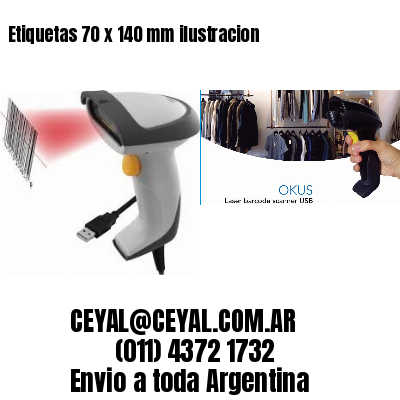 Etiquetas 70 x 140 mm ilustracion