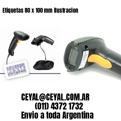 Etiquetas 80 x 100 mm ilustracion