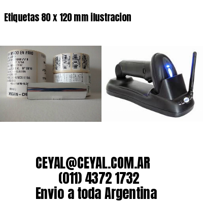Etiquetas 80 x 120 mm ilustracion