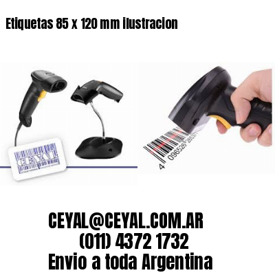 Etiquetas 85 x 120 mm ilustracion