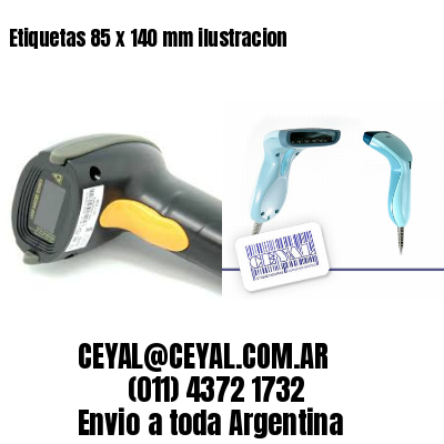 Etiquetas 85 x 140 mm ilustracion