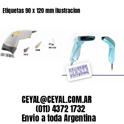 Etiquetas 90 x 120 mm ilustracion