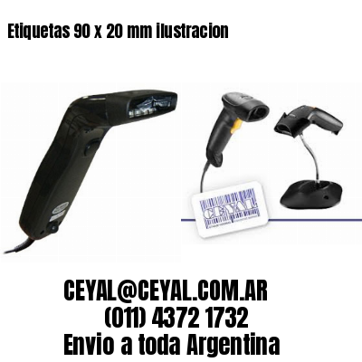 Etiquetas 90 x 20 mm ilustracion