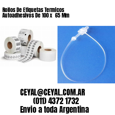 Rollos De Etiquetas Termicos Autoadhesivos De 100 x  65 Mm