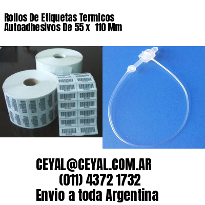 Rollos De Etiquetas Termicos Autoadhesivos De 55 x  110 Mm