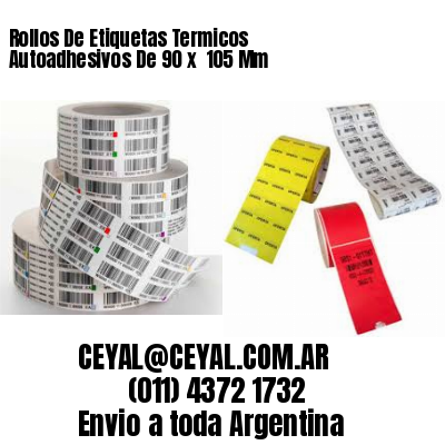 Rollos De Etiquetas Termicos Autoadhesivos De 90 x  105 Mm