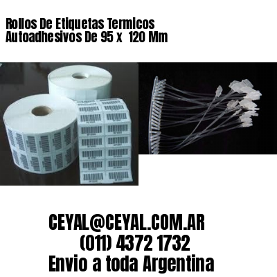 Rollos De Etiquetas Termicos Autoadhesivos De 95 x  120 Mm