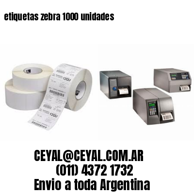 etiquetas zebra 1000 unidades