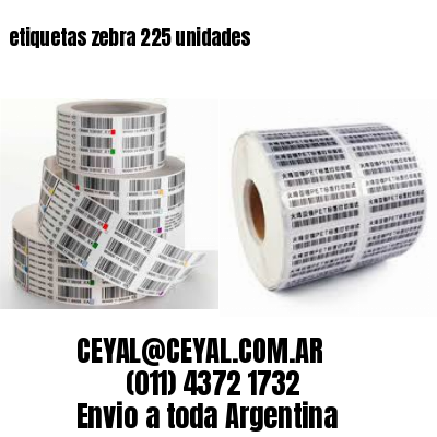 etiquetas zebra 225 unidades