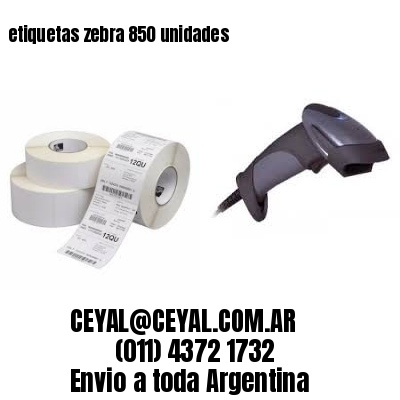 etiquetas zebra 850 unidades
