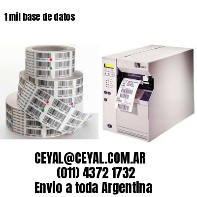 1 mil base de datos