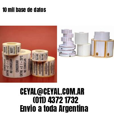 10 mil base de datos
