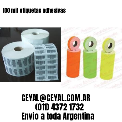 100 mil etiquetas adhesivas