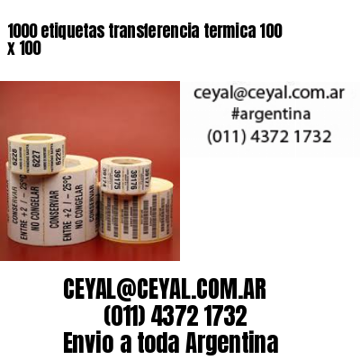 1000 etiquetas transferencia termica 100 x 100