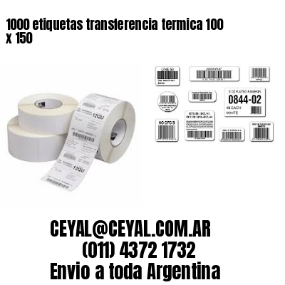 1000 etiquetas transferencia termica 100 x 150