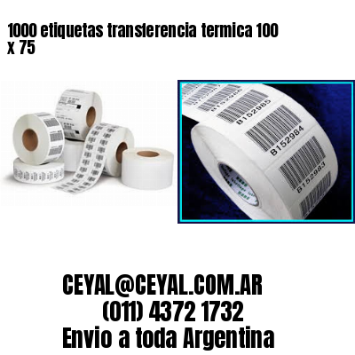 1000 etiquetas transferencia termica 100 x 75