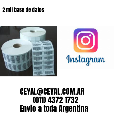 2 mil base de datos