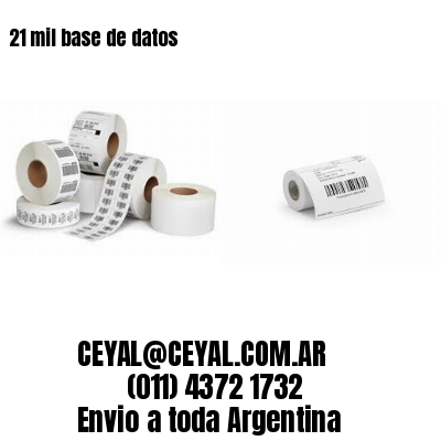 21 mil base de datos
