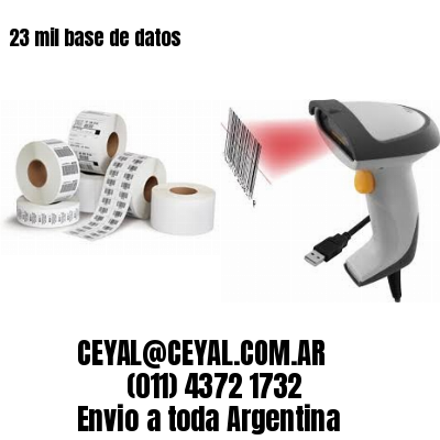 23 mil base de datos