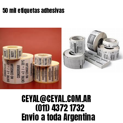 50 mil etiquetas adhesivas