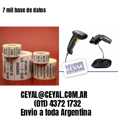 7 mil base de datos