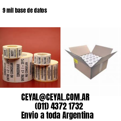 9 mil base de datos