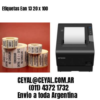 Etiquetas Ean 13 20 x 100