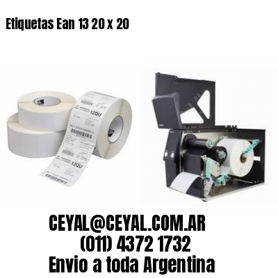 Etiquetas Ean 13 20 x 20