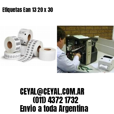 Etiquetas Ean 13 20 x 30