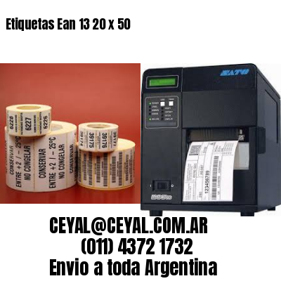 Etiquetas Ean 13 20 x 50